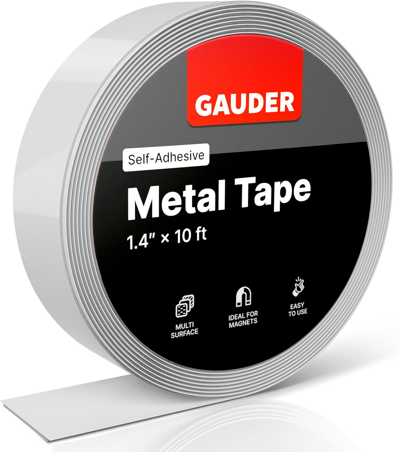 Self-Adhesive Metal Tape | Thin Metal Strips for Magnets, Tonies® Figures