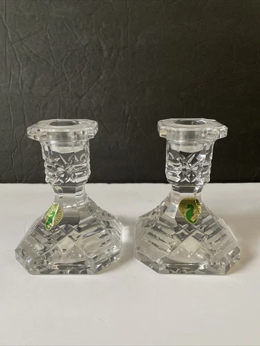 Waterford Crystal Rare Vintage Candlesticks Set of 2