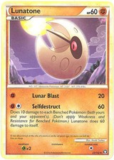 Lunatone 25/102 HS Triumphant RARE PERFECT MINT! Pokémon