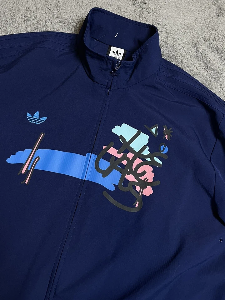 Adidas Helas RARO Patinador Monopatín Cremallera Completa Chaqueta Adulto XL Usado Bueno Foto 2 de 4