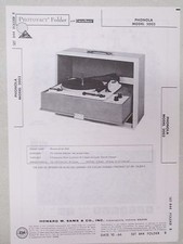 Cartella fotofatto Howard Sams manuale ricambi radio modello Phonola 2003 giradischi
