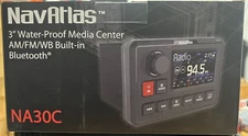 NavAtlas NA30C 3" water proof Media Center - AM/FM/Weatherband & Bluetooth