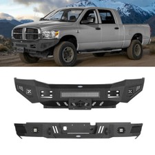 Texture Front Rear Bumper W Winch Plate For Dodge Ram 2500 3500 2006-2009 2008 Texture Front Rear Bumper W Winch Plate For Dodge Ram 2500 3500 2006-2009 2008
