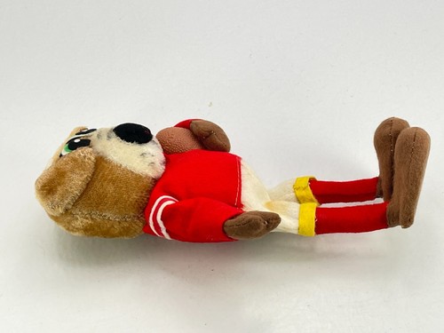 Vintage Japan Wired Framed Plush Football Bear Fun Farm San Fransico CA 8" - Picture 4 of 7