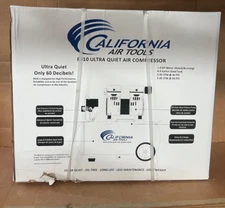 California Air Tools Ultra Quiet & Oil Free 1-HP 8-Gallon Steel Tank Air Comp...