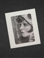 Playing card print pencil drawing of Clara Bow