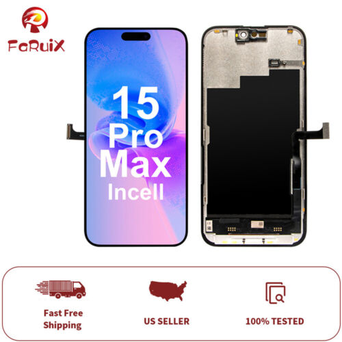 Pour iPhone 15 Pro Max Remplacement Ecran 6.7" LCD 3D Tactile Montage & Numériseur