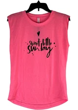 Lunachi Nightwear Premium Soft Sleeveless Lounge Top Women's Pajama T-shirt S