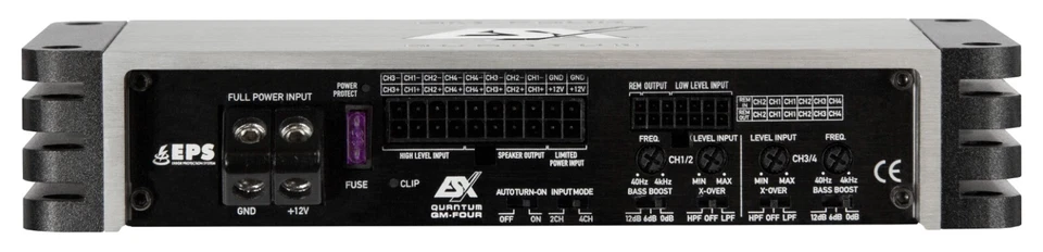 Mini amplificador digital ESX QM-FOUR PP ISO 4CH Clase D 360w RMS Plug & Play Foto 2 de 4