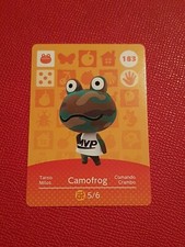 CAMOFROG ANIMAL CROSSING AMIIBO SERIES 2 CARD #183 TRACKED AU POST geniuine