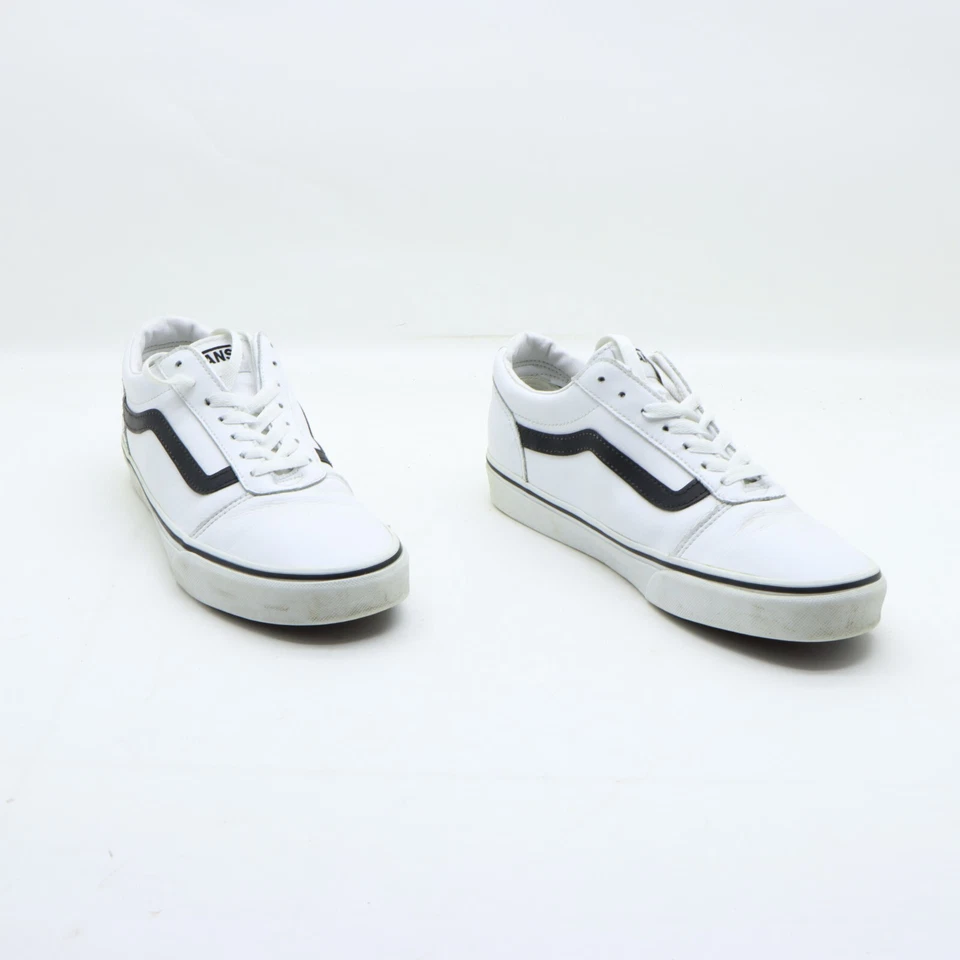Vans Old Skool usate EUR 41 UK 7.5 US Wo's 8.5  (Cod.SS4027) uomo basse bianco - Immagine 2 di 4