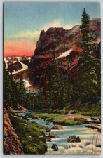 Postcard Notch Top Peak Rocky Mountain National Park Colorado Posted 1953