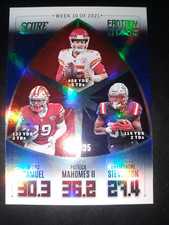2023 SCORE ARTIST PROOF FANTASY STARS PATRICK MAHOMMES,SAMUEL, STEVENSON 9/35 SP