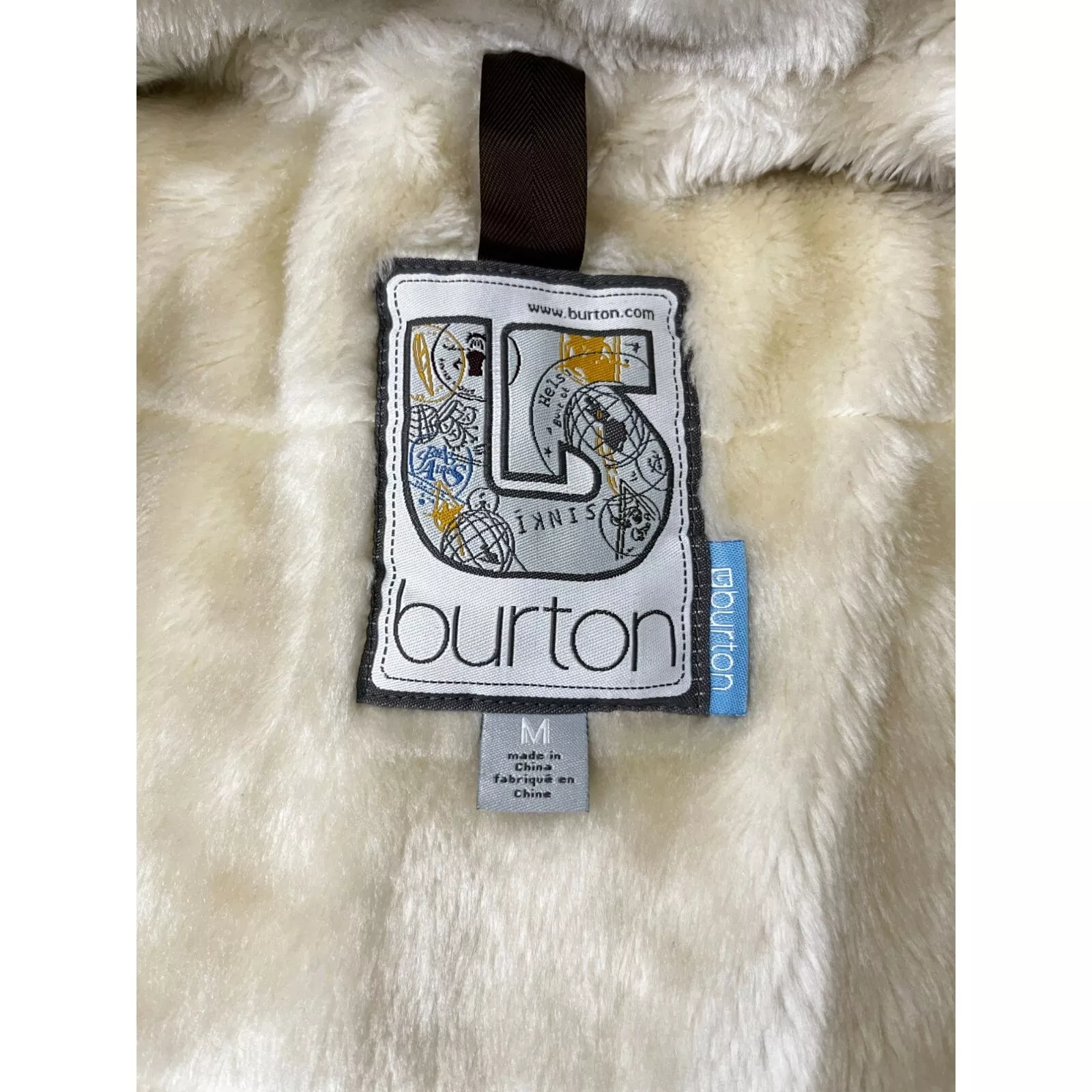 burton brown paisley snowboard jacket