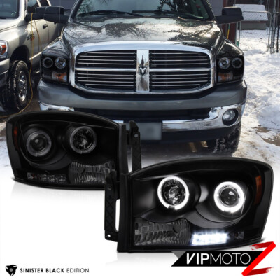 LED Halo Projector Headlights | eBay
