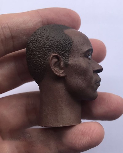 James Rhodes Head Model 1/6 Don Cheadle War Machine Head Carved DIY 12'' HT Acti - 第 4/10 張圖片