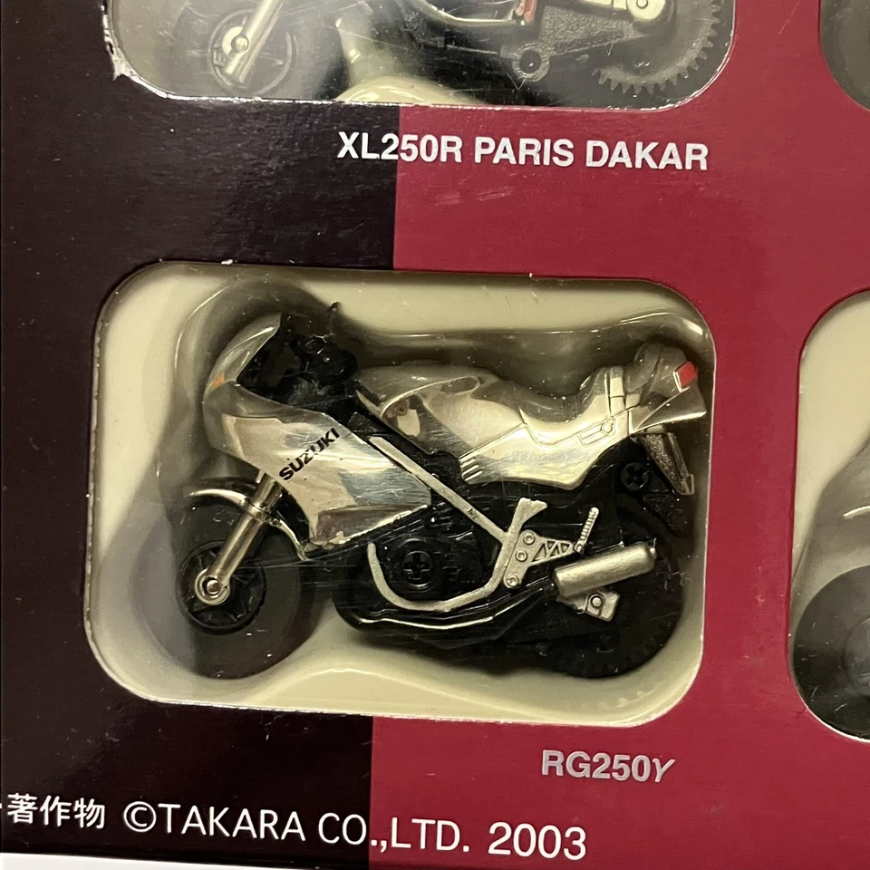 Honda Suzuki Choro Q Bike Pullback Toy Set XL250R Paris Dakar VT250F RG250 RH250 - Image 3 of 4