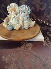 Vintage Enesco Calico Kittens Collectible Statue 1992