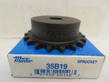 NEW MARTIN UNKEYED SPROCKET 35B19 1/2" BORE