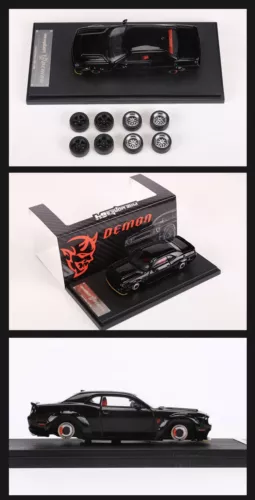 Fine Works FW 1:64 Dodge SRT Hellcat Demon Demon Alloy Car Diecast Model - Picture 16 of 26