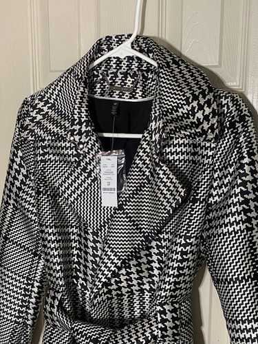 White House Black Market Trench Jacket w/belt Size SP NWT - Picture 2 of 6