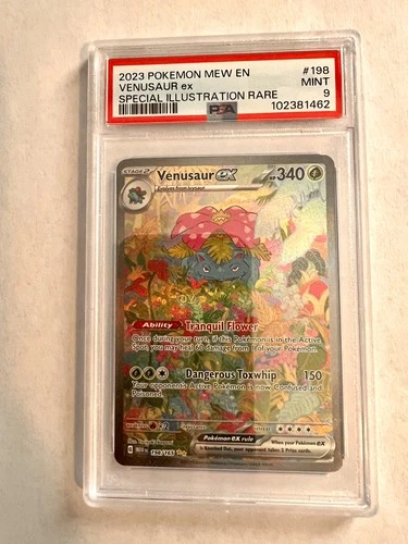 Pokemon SV 151 Venusaur ex #198/165 PSA 9 Special Illustration Rare SIR