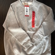 Danskin Women's Oversized Crewneck with Pocket Medium - Light Gray - BRAND NEW