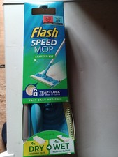 Flash Speedmop Starter Kit 4xDry+ 4xWET Cloth, Lemon Scent, Pink