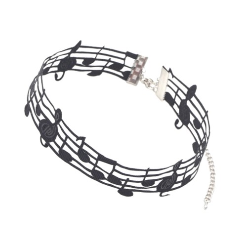 Musical Note Design Everyday Wear Necklace Alloy Texture Suitable for Daily Wear - Picture 7 of 8