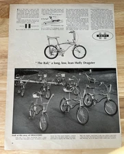 Huffy Dragster The Rail Bicycle Bike 1967 ORIGINAL Vintage Print Ad