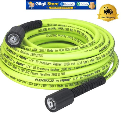 #ad No Kink Pressure Washer Replacement Hose 1 4quot; x 50 ft 3100 PSI M22 Fittings $93.04