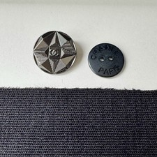 CHANEL CC Buttons  Fabric Swatch, Noir 94305, Authentic from Boutique NWT