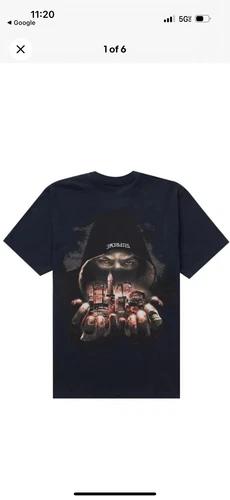 Grand tee shirt SUPREME FIGHTER NOIR neuf