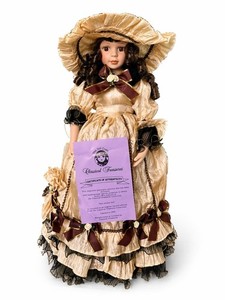 Classical Treasures Doll Collection Fine Bisque Porcelain Doll, Hand Painted