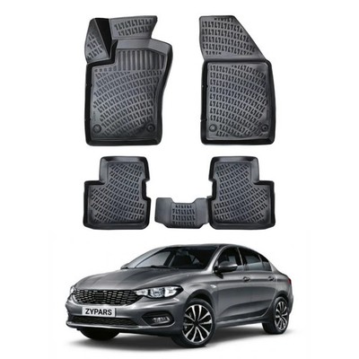 Floor Mats Liner for Fiat Tipo 2015-2026 TPE All Weather
