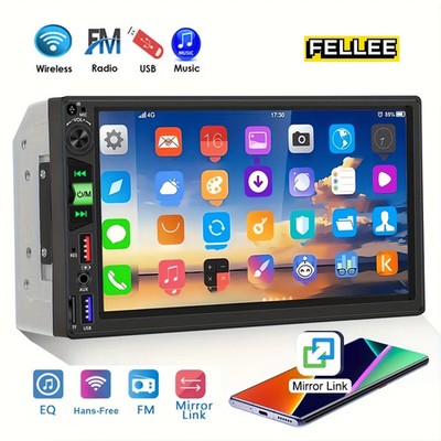 MP5 Car Player 2 Din 7 Inch Touch Screen Car Stereo Bluetooth + Backup Camera+