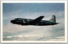 Vintage United Airlines Mainliner Airplane Postcard Age of Flight 4-Engine