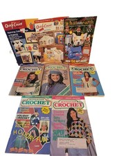 Lot of 8 Classic/Vintage Crochet Pattern Books