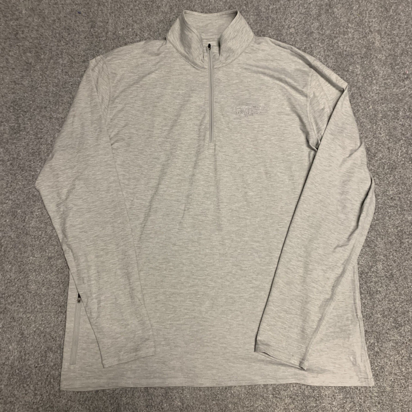 Vuori Ease Performance 1/2 Half Zip Mens 2XL Pullover Long Sleeve Gray V221