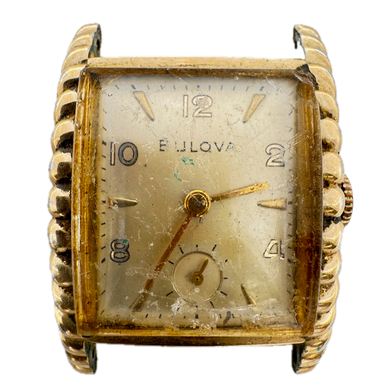 Vintage 1950 Bulova Baxter Men's Mechanical Watch 10k RGP 8AC USA