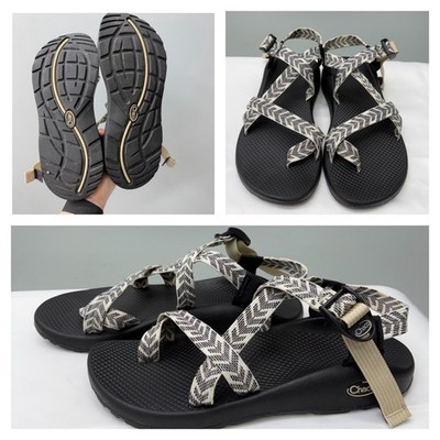 Chaco Z Cloud 2 Sandals Womens 11 Trine Black White Toe Loop Athletic Hiking