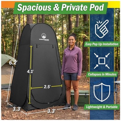 Pop Up Tent for Portable Toilet or Dressing Room