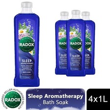Radox Mineral Therapy Bath Soak Sleep Aromatherapy w/ DreamScentz Fragrance 4x1L 4.50 per litre