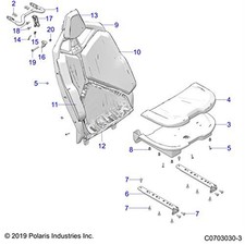 Polaris 2689863 Black Seat Back RZR Turbo XP Sport EPS Ultimate R 4
