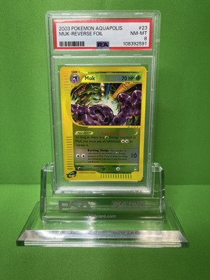 2003 POKEMON AQUAPOLIS 23 MUK-REVERSE FOIL PSA 8 | eBay