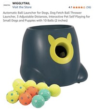 Automatic Ball Launcher for Dogs, Dog Fetch Ball Thrower Launcher