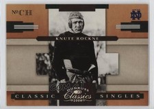 2008 Donruss Classics Classic Singles Silver 181/250 Knute Rockne #CS-7 9bp