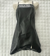 Vintage Joule Dress Womens Medium Black Faux ...