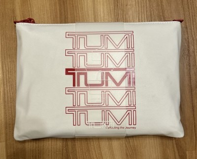 Tumi Voyageur Just in Case White Red Nylon Tote NWT FAST SHIPPING