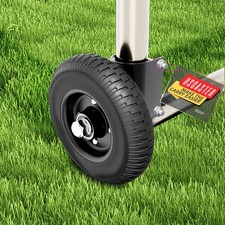 1 Pack 8 Black Gate Wheel, 300 lb Load, Fits 1-5/8 to 2-1/2 Round Tube